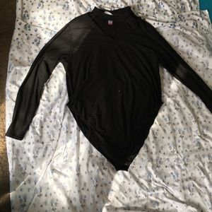 black long sleeve bodysuit